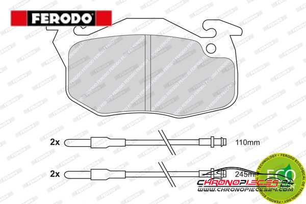 Achat de FERODO FDB729 Kit de plaquettes de frein, frein à disque pas chères