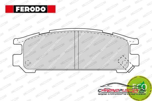 Achat de FERODO FDB790 Kit de plaquettes de frein, frein à disque pas chères