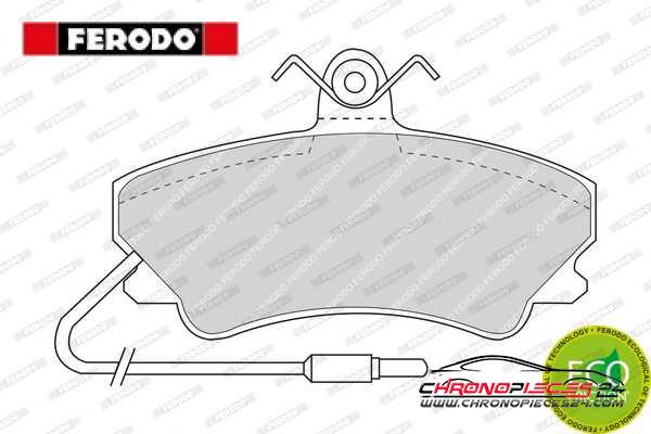 Achat de FERODO FDB880 Kit de plaquettes de frein, frein à disque pas chères