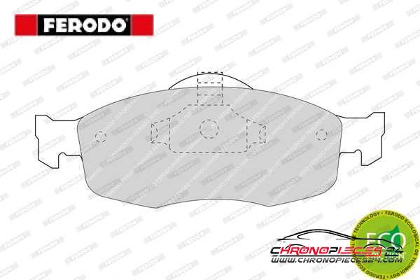 Achat de FERODO FDB884 Kit de plaquettes de frein, frein à disque pas chères