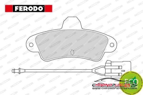 Achat de FERODO FDB913 Kit de plaquettes de frein, frein à disque pas chères