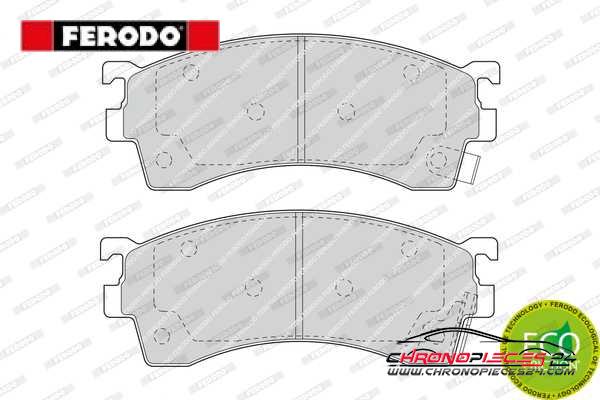 Achat de FERODO FDB950 Kit de plaquettes de frein, frein à disque pas chères