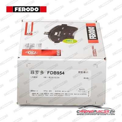 Achat de FERODO FDB954 Kit de plaquettes de frein, frein à disque pas chères