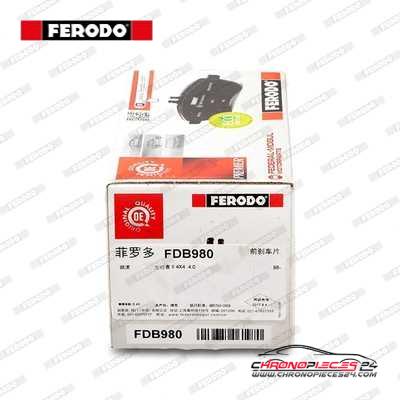 Achat de FERODO FDB980 Kit de plaquettes de frein, frein à disque pas chères