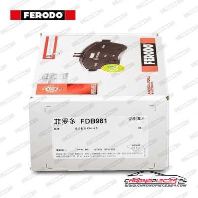 Achat de FERODO FDB981 Kit de plaquettes de frein, frein à disque pas chères