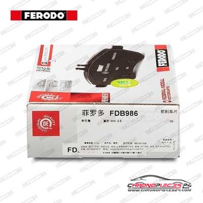 Achat de FERODO FDB986 Kit de plaquettes de frein, frein à disque pas chères