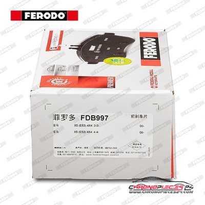 Achat de FERODO FDB997 Kit de plaquettes de frein, frein à disque pas chères