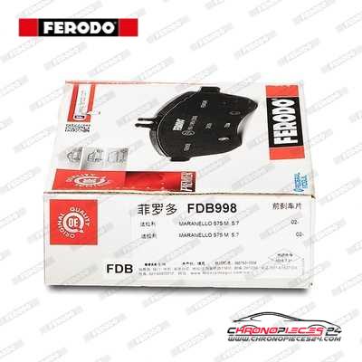 Achat de FERODO FDB998 Kit de plaquettes de frein, frein à disque pas chères