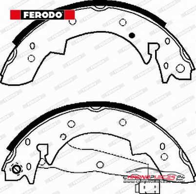 Achat de FERODO FSB173 Jeu de mâchoires de frein pas chères