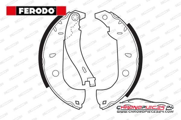 Achat de FERODO FSB307 Jeu de mâchoires de frein pas chères