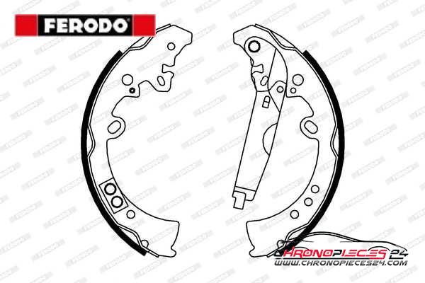 Achat de FERODO FSB4010 Jeu de mâchoires de frein pas chères