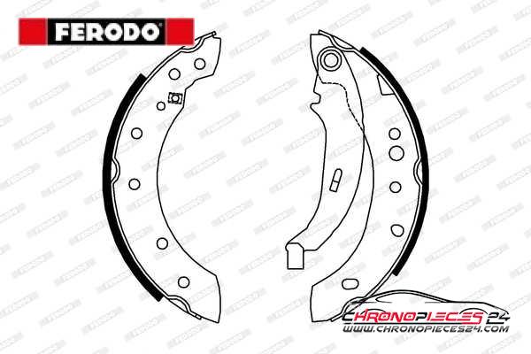 Achat de FERODO FSB4012 Jeu de mâchoires de frein pas chères