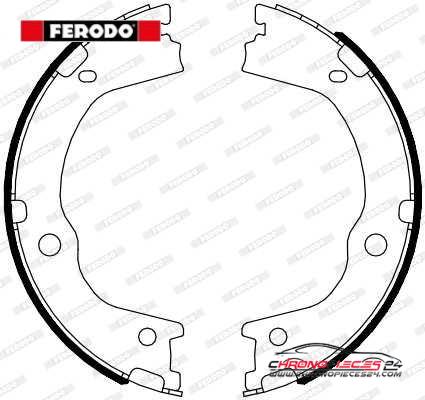 Achat de FERODO FSB4089 Jeu de mâchoires de frein, frein de stationnement pas chères