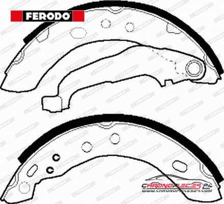 Achat de FERODO FSB417 Jeu de mâchoires de frein pas chères