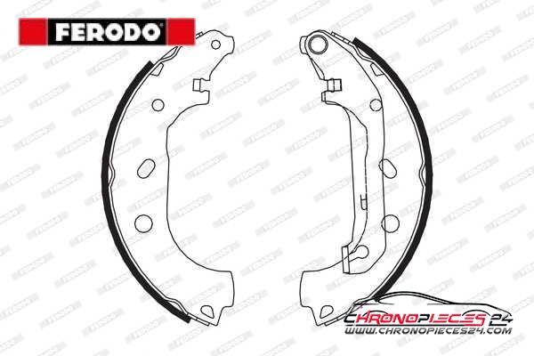 Achat de FERODO FSB648 Jeu de mâchoires de frein pas chères