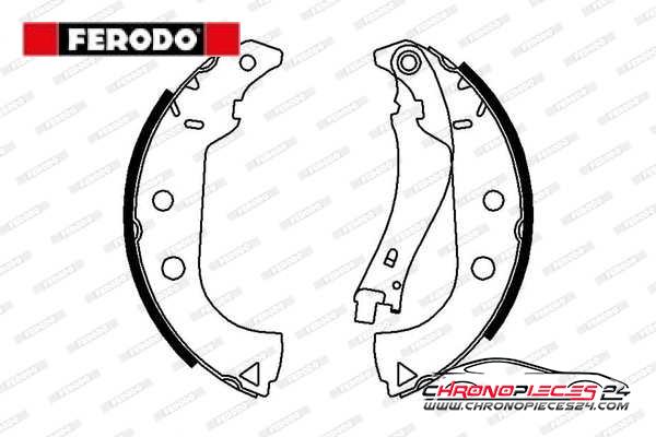 Achat de FERODO FSB675 Jeu de mâchoires de frein pas chères
