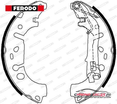 Achat de FERODO FSB682 Jeu de mâchoires de frein pas chères