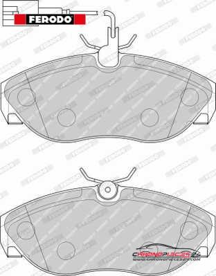 Achat de FERODO FVR1396 Kit de plaquettes de frein, frein à disque pas chères