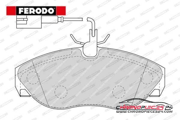 Achat de FERODO FVR1396 Kit de plaquettes de frein, frein à disque pas chères