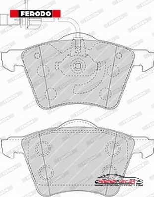 Achat de FERODO FVR1484 Kit de plaquettes de frein, frein à disque pas chères