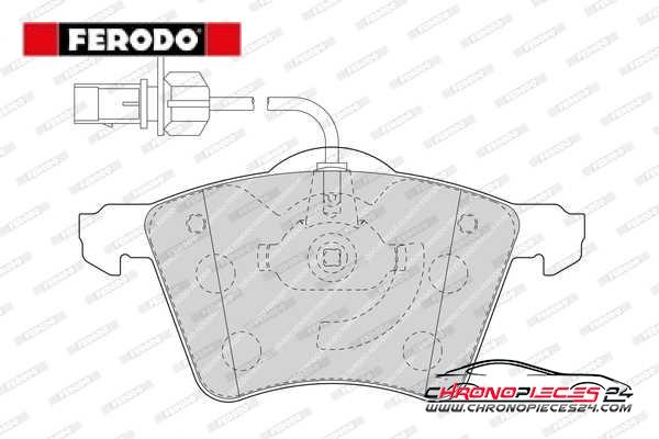 Achat de FERODO FVR1484 Kit de plaquettes de frein, frein à disque pas chères