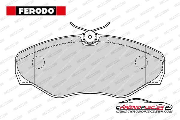 Achat de FERODO FVR1515 Kit de plaquettes de frein, frein à disque pas chères