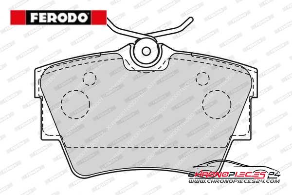 Achat de FERODO FVR1516 Kit de plaquettes de frein, frein à disque pas chères