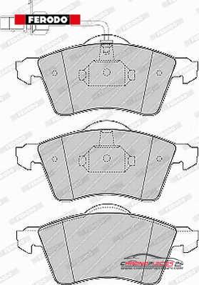 Achat de FERODO FVR1518 Kit de plaquettes de frein, frein à disque pas chères