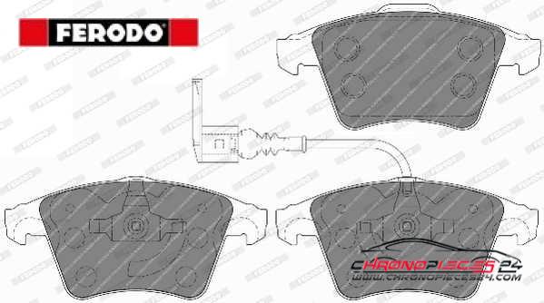 Achat de FERODO FVR1643 Kit de plaquettes de frein, frein à disque pas chères