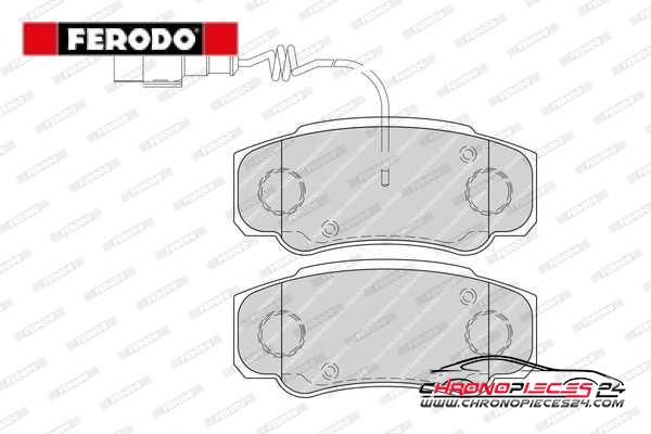 Achat de FERODO FVR4054 Kit de plaquettes de frein, frein à disque pas chères