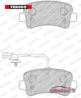 Achat de FERODO FVR4348 Kit de plaquettes de frein, frein à disque pas chères