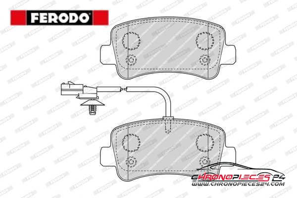 Achat de FERODO FVR4348 Kit de plaquettes de frein, frein à disque pas chères