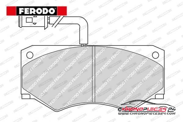 Achat de FERODO FVR709 Kit de plaquettes de frein, frein à disque pas chères