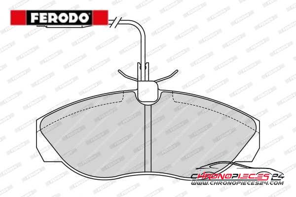 Achat de FERODO FVR967 Kit de plaquettes de frein, frein à disque pas chères