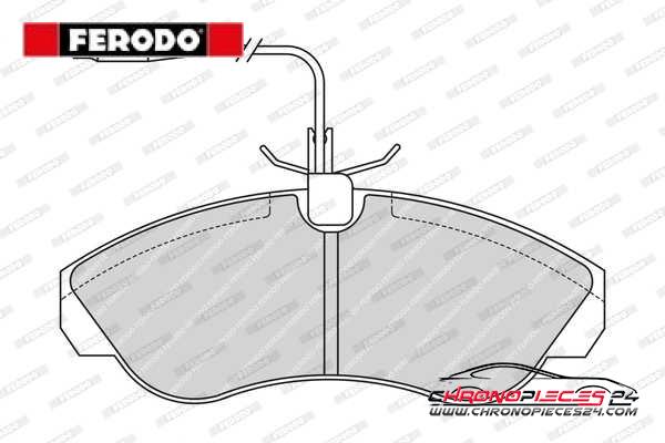 Achat de FERODO FVR968 Kit de plaquettes de frein, frein à disque pas chères