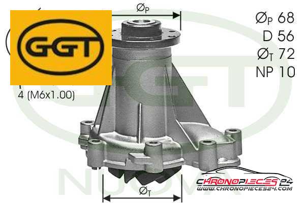 Achat de GGT PA11134 Pompe à eau pas chères