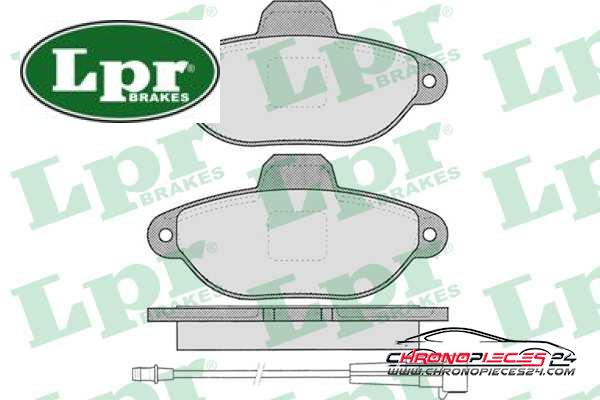 Achat de LPR 05P1262 Kit de plaquettes de frein, frein à disque pas chères