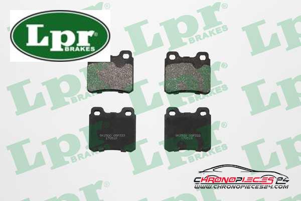 Achat de LPR 05P333 Kit de plaquettes de frein, frein à disque pas chères