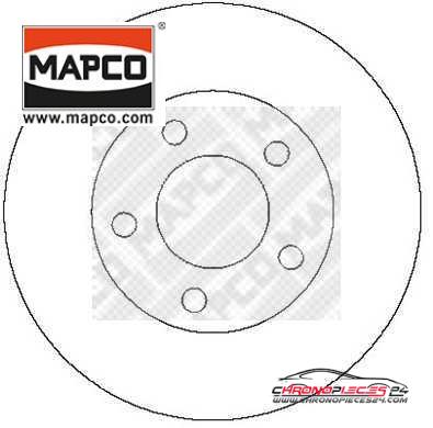 Achat de MAPCO 15283 Disque de frein pas chères