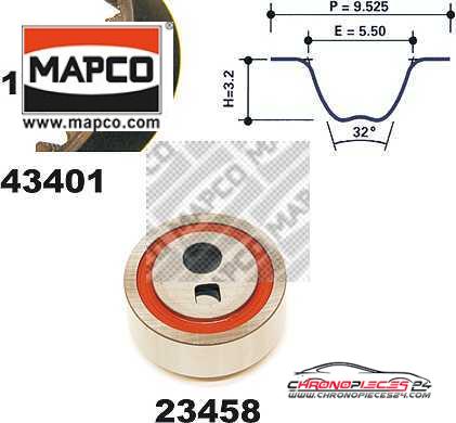 Achat de MAPCO 23401 Kit de distribution pas chères