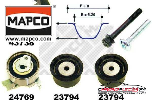 Achat de MAPCO 23738 Kit de distribution pas chères