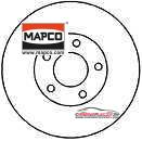 Achat de MAPCO 25534 Disque de frein pas chères