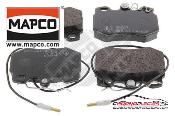 Achat de MAPCO 6207 Kit de plaquettes de frein, frein à disque pas chères