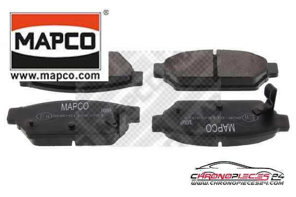 Achat de MAPCO 6229 Kit de plaquettes de frein, frein à disque pas chères