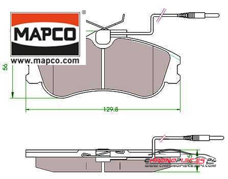 Achat de MAPCO 6511 Kit de plaquettes de frein, frein à disque pas chères