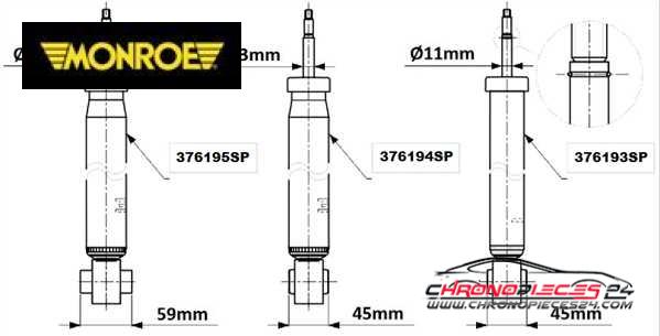 Achat de MONROE 376195SP Amortisseur pas chères