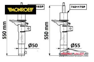 Achat de MONROE 742116SP Amortisseur pas chères