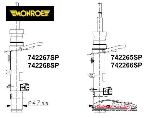 Achat de MONROE 742267SP Amortisseur pas chères