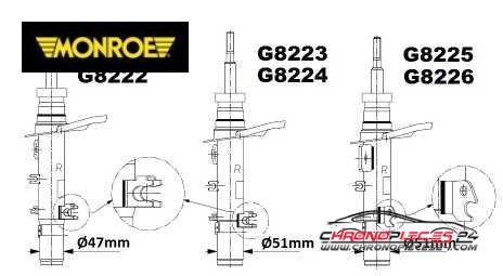 Achat de MONROE G8223 Amortisseur pas chères