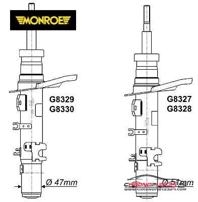 Achat de MONROE G8329 Amortisseur pas chères